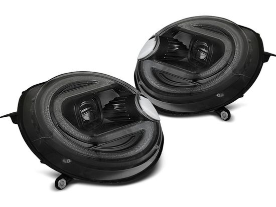 Передние фары TUBE LIGHT BLACK LED для MINI (COOPER) 06-14