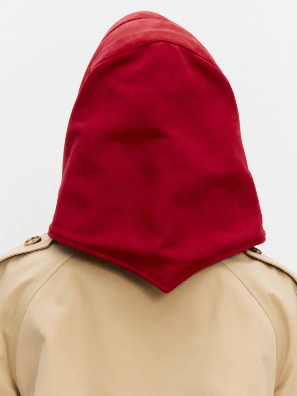 Косынка плотная замшевая