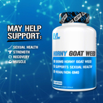 EVLution Nutrition, Horny Goat Weed, 500 мг, 60 растительных капсул