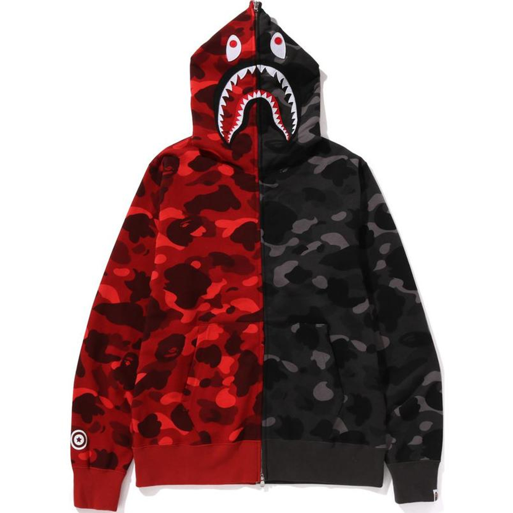 A Bathing Ape Color Camo Separate Shark Fz Худи