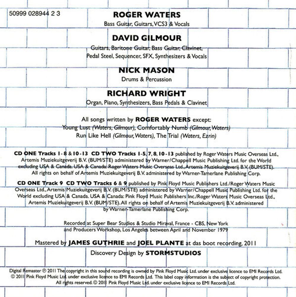 Pink Floyd. The Wall (2 CD)