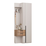 Прихожая с вешалкой и ящиками Кашемир/Авелано Чарли правый 90х35х220 см