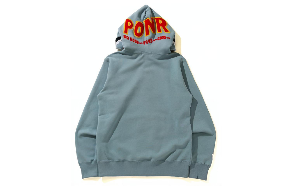 A Bathing Ape Shark Full Zip Худи Ss21 серый
