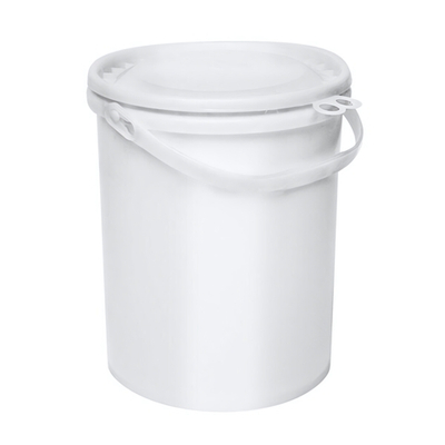 Ведро с герметичной крышкой и ручкой 12 л (белое)