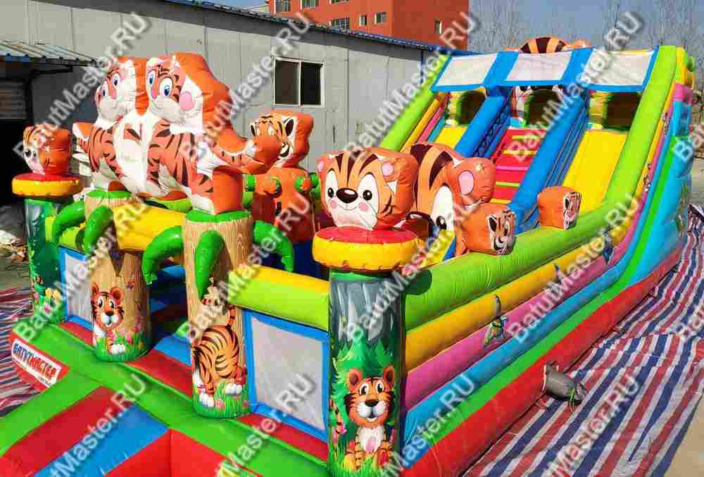 Коммерческий батут "Тигриная страна 2", 10*5*4 м