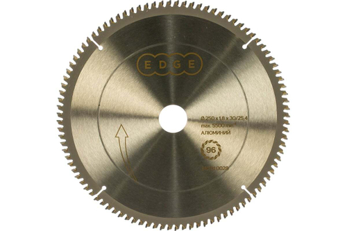 Диск пильный по алюминию 250х30/25,4, 96 зубьев EDGE by PATRIOT 810010028