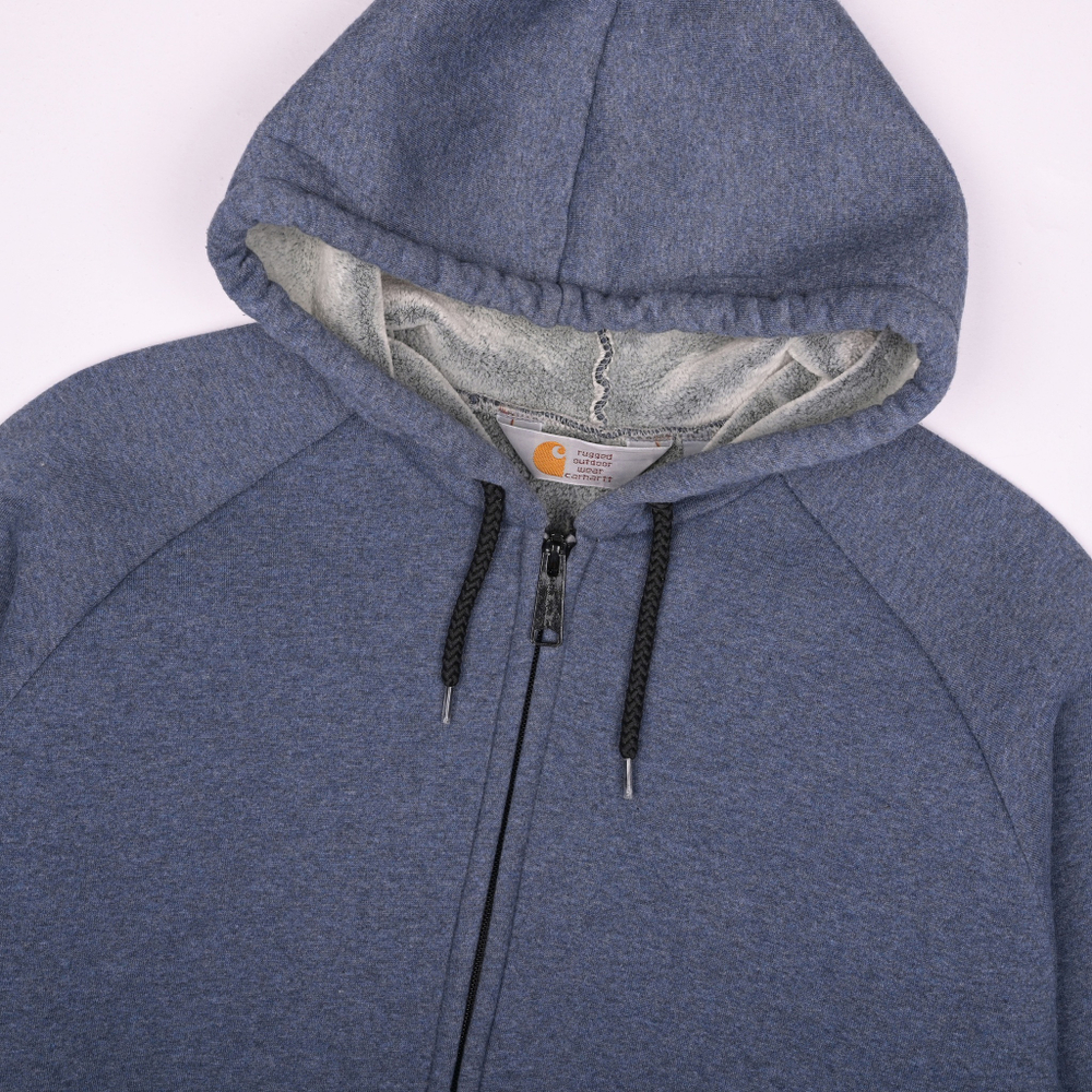 Утепленное бледно-синее худи Carhartt, S