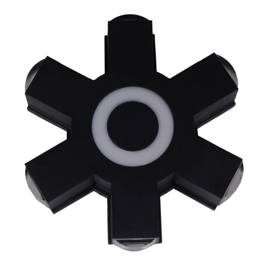 08231-9.2-007U LED4W+6*3W RGB BK светильник настенный