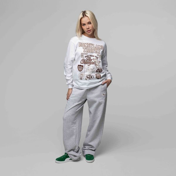 Спортивные штаны Dissident Gear Oversized Grey Melange - фото 3