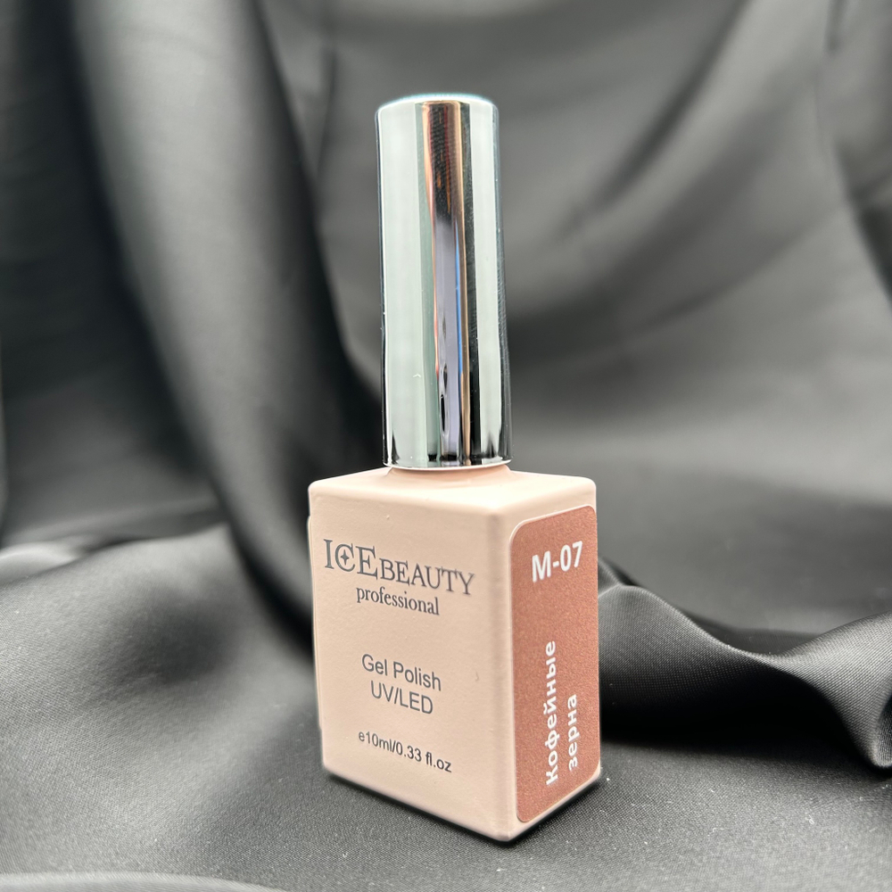 IceBeauty Гель-лак M-07 "Кофейный зерна", 10 мл