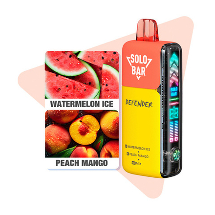 SOLOBAR DEFENDER 40K - Watermelon Ice / Peach Mango (5% nic)