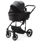Детская коляска Adamex Zico Deluxe New 2 в 1 ZN-SA02 ЧЕРНАЯ КОЖА