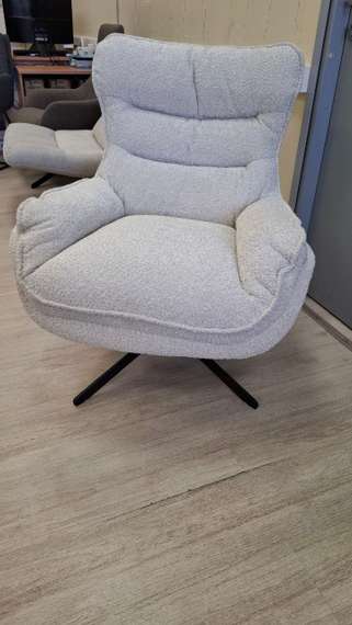 Крутящееся кресло Sander, серо-бежевое