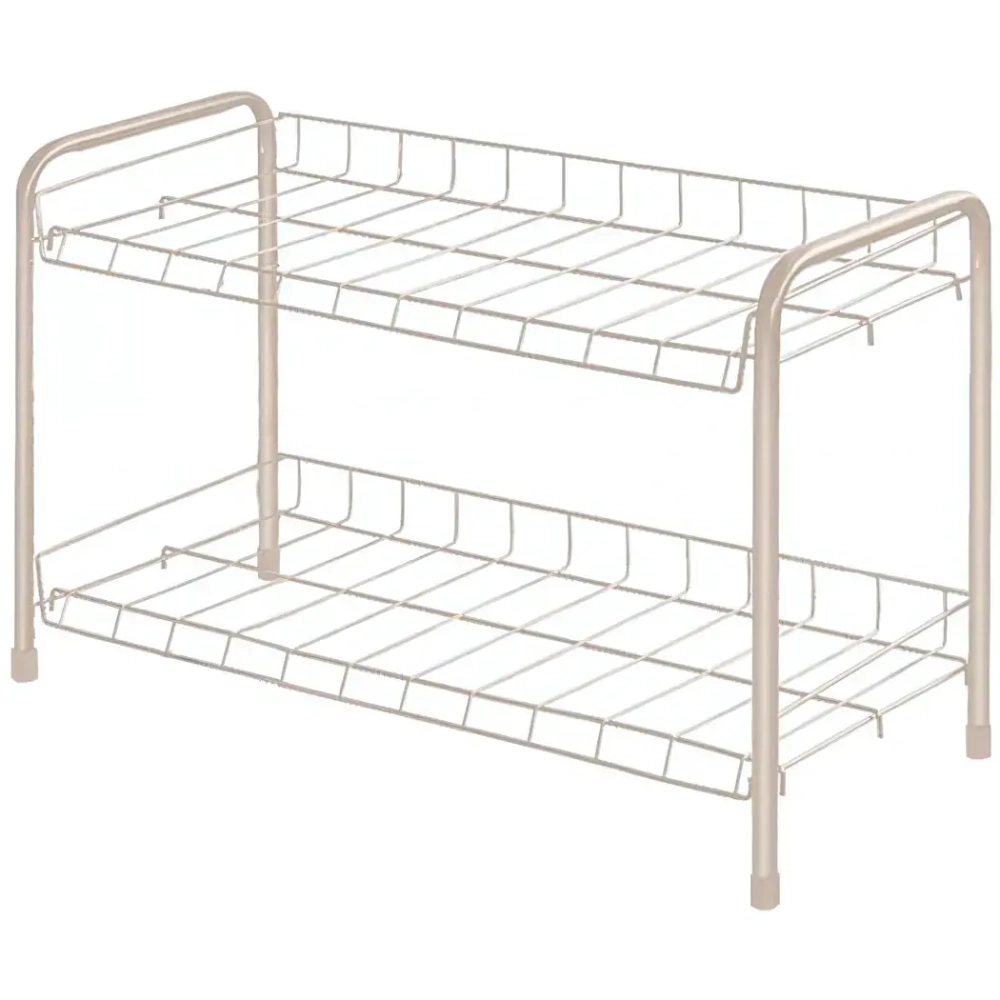 Этажерка для обуви 2 полки 660*280*440 бежевый металлик ЭТ3/БЖ