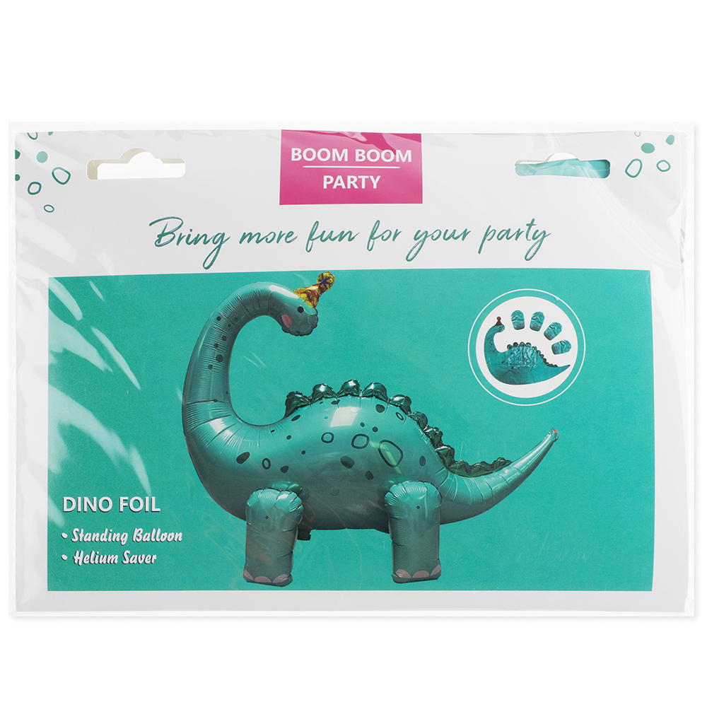Фольгированный шар-фигура «Динозавр-Бронтозавр в колпачке» AIR, 119 см