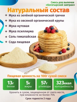 Набор универсальных смесей для выпечки и сироп топинамбура