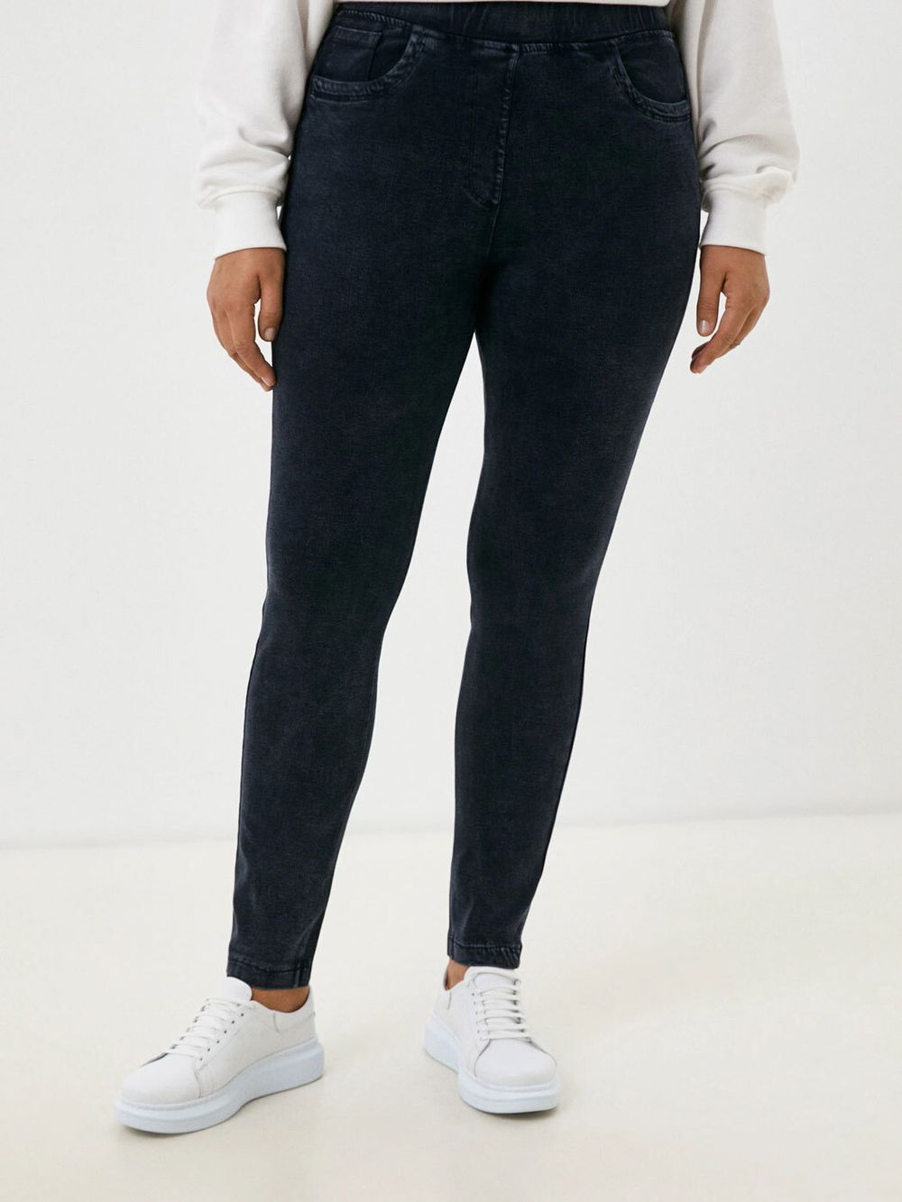 Джеггинсы утепленные больших размеров