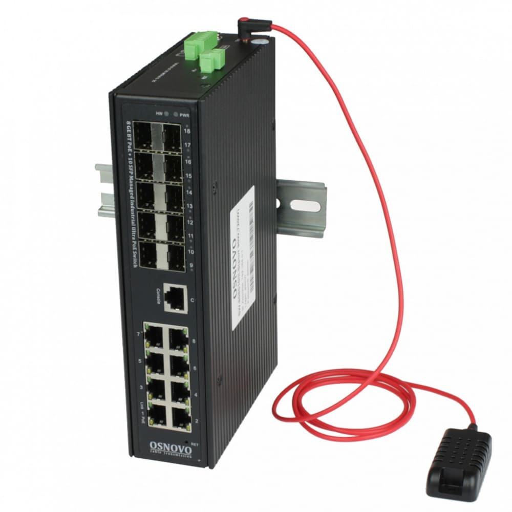 Osnovo SW-808010/ILS (port 90W,720W) Сетевое оборудование