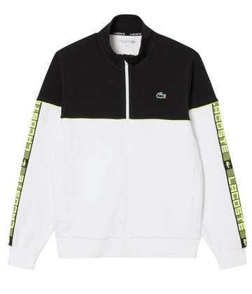 Мужская теннисная кофта Lacoste Tennis Zipped Colour-Block - black/white