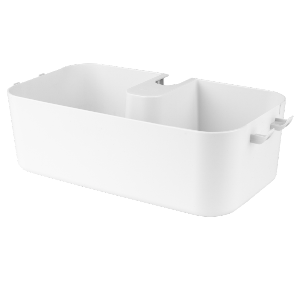 Полка для душа Kvina, снежно-белый, пластик