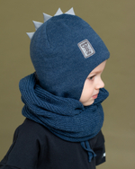 Шапка весенняя/осенняя вязаная ОРЕО (Гроза)