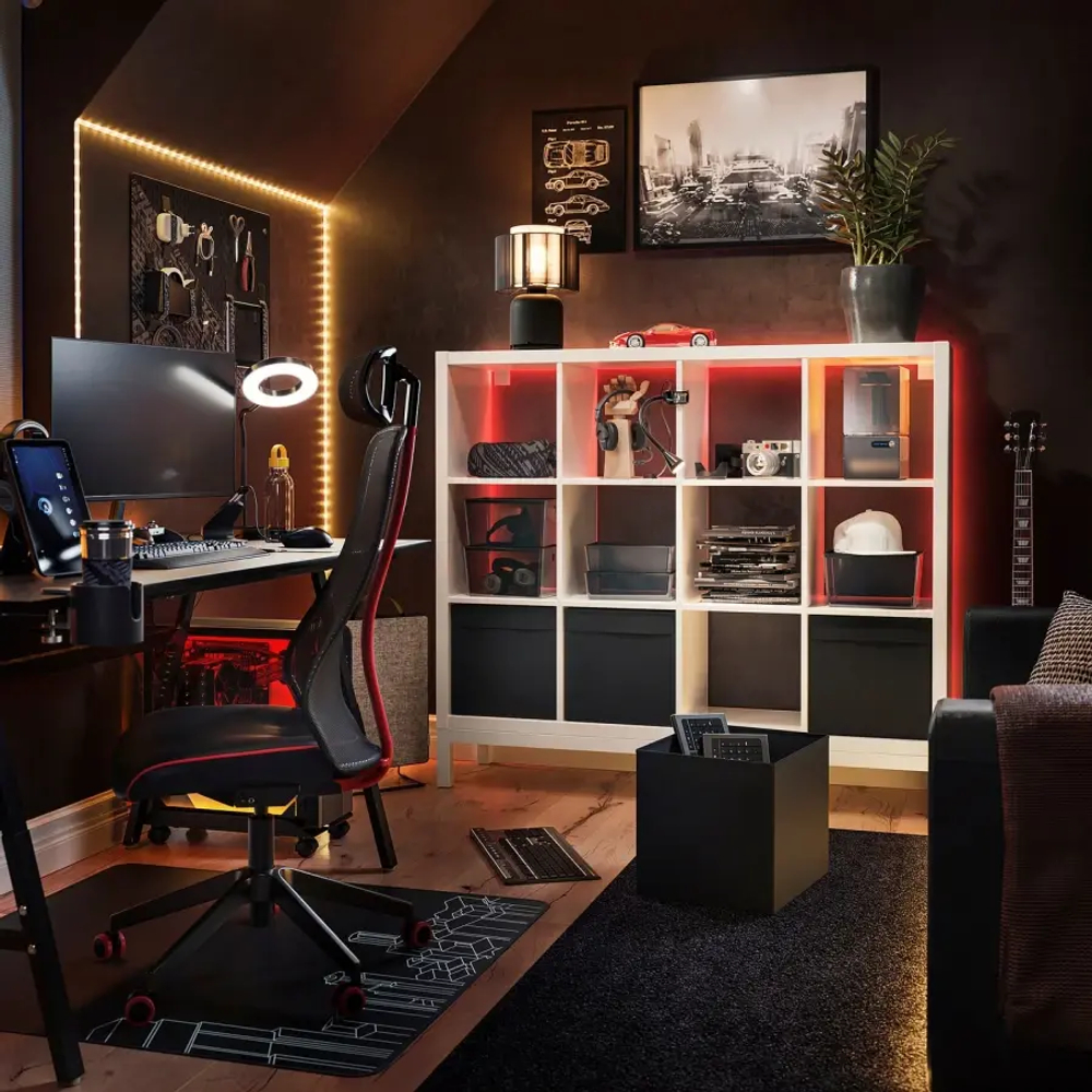 Стеллаж - IKEA KALLAX, 147х39х129 см, белый, КАЛЛАКС ИКЕА