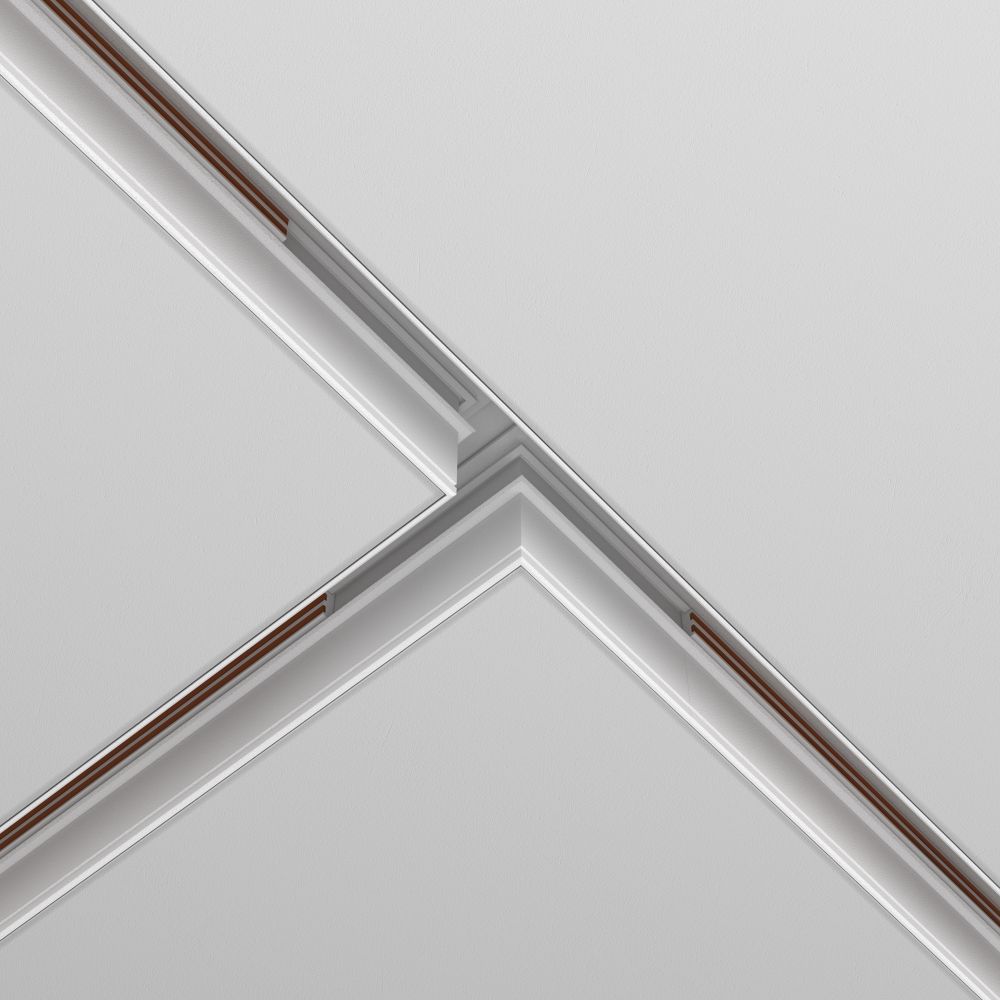 Коннектор Т-образный   встраиваемый под ГКЛ 12,5мм, белый Maytoni TRA034CT-42.12W