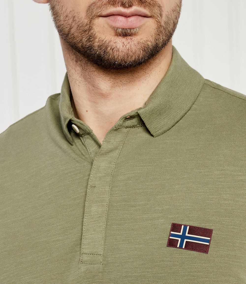 Поло Napapijri - хаки(NP0A4HPY)