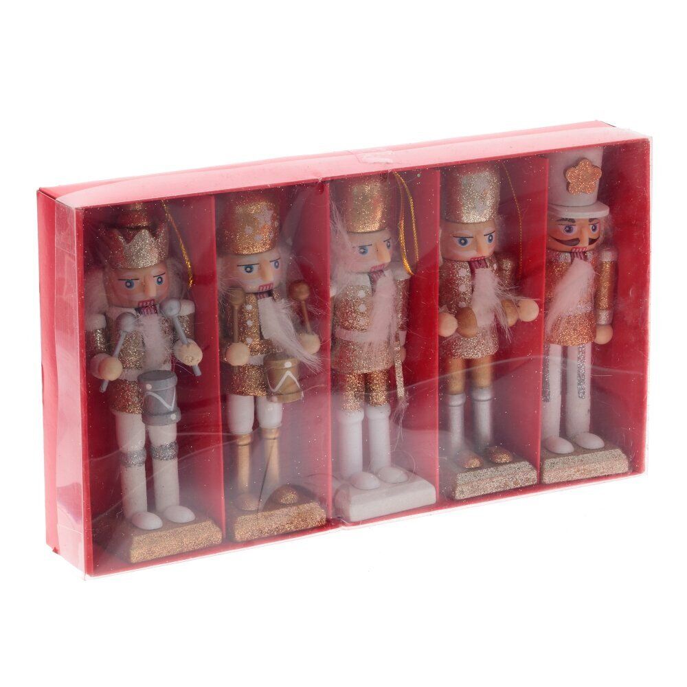 GAEM Набор из 5шт Украшение новогоднее "Щелкунчик", L23 W4 H13,5 см