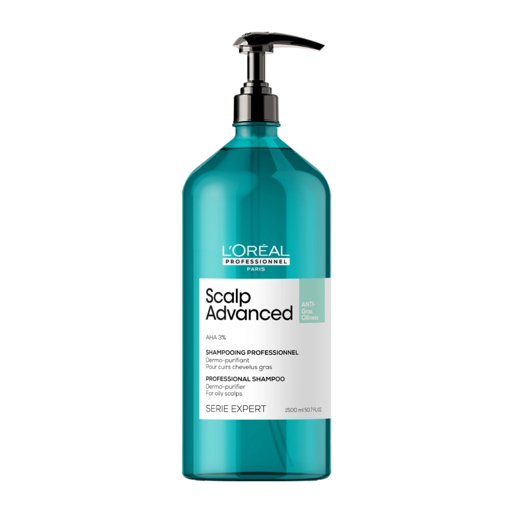 L'Oreal Professionnel SCALP ADVANCED шампунь очищающий для склонных к жирности волос , 1500 мл .