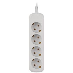 Удлинитель электрический ЭРА UDL-10-450-E Greenline 4 розетки с заземлением 5м ПВС 3x0.75мм2 | Электротовары