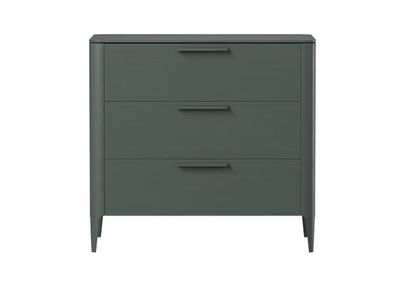 Комод Type oak 3 ящика ширина 90 см (темно-серый)