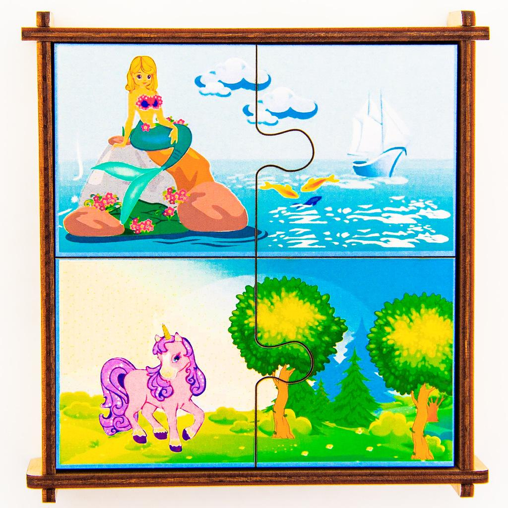 Пазлы-пара сказочные персонажи