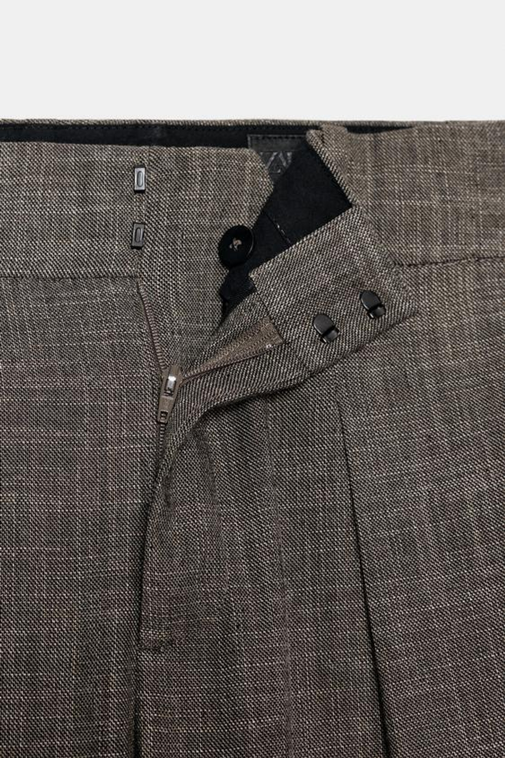 ZARA БРЮКИ С ПУГОВИЦАМИ НА МАНЖЕТАХ — ZW COLLECTION, РЫЖЕВАТО-КОРИЧНЕВЫЙ