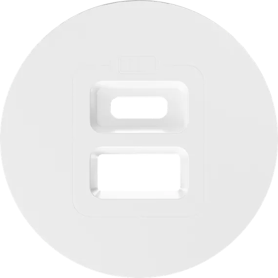 Donel D16 глянцевый белый Накладка для розеток USB