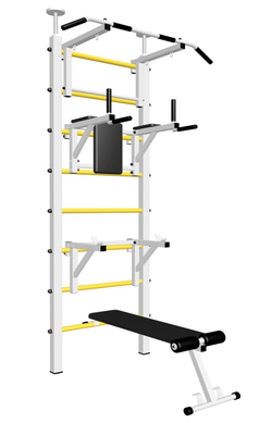 Шведская стенка Sv Sport враспор (Турник стандарт/Брусья/Стойка/Скамья)