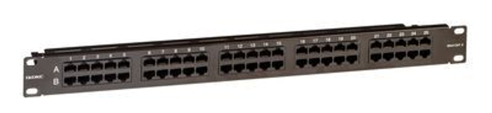 Патч-панель телефонная 19",1U,CAT3, 50 портов RJ45