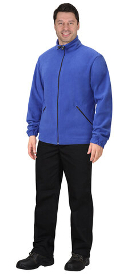 Куртка флисовая васильковая