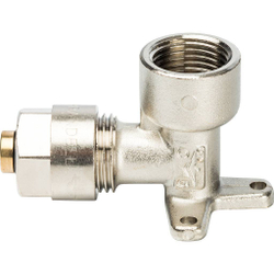 Уголок90" Prandelli 16x2,0х1/2" с креплением