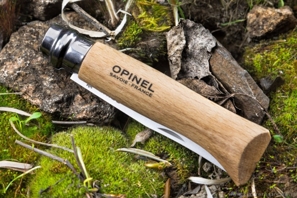 Нож Opinel №8, нержавеющая сталь, бук