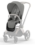 Коляска 3 в 1 Cybex Priam IV Rosegold complete и автокресло Aton S2 i-Size Ocean Blue Mirage Grey