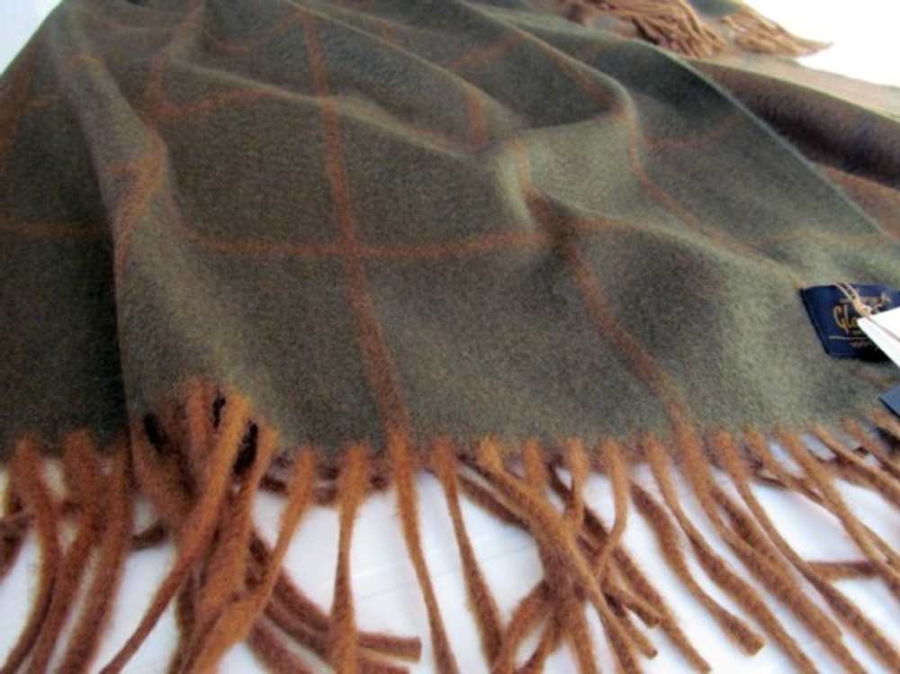 Плед 130х180 Garda Olive от Glen Saxon Германия-Шотландия