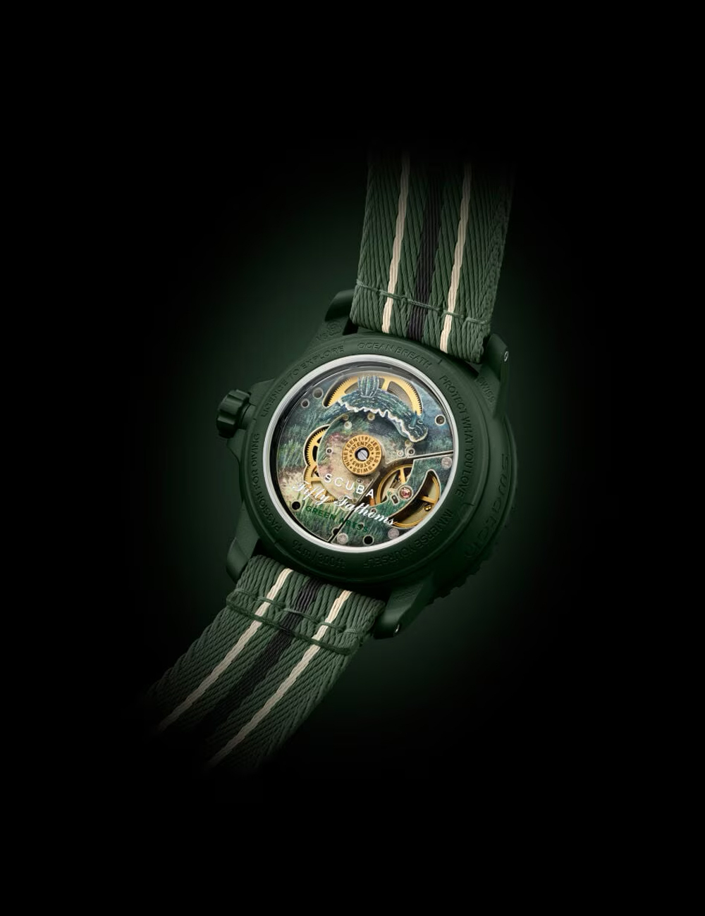 Наручные часы Blancpain X Swatch Green Abyss