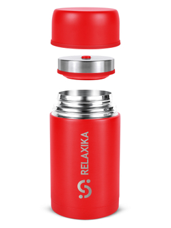 Термос для еды Relaxika 301 (1 литр), красный
