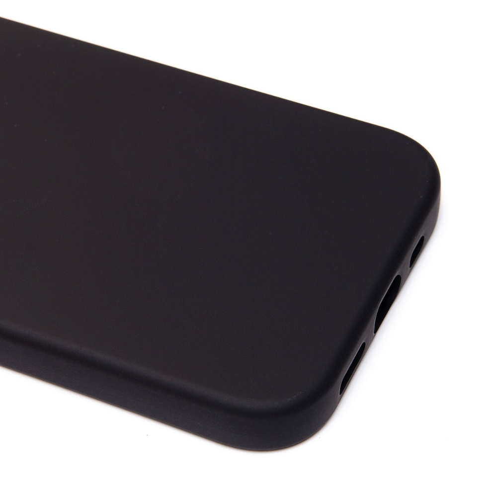 Силиконовый матовый чехол Activ Full Original Design для iPhone 15, без логотипа, черный