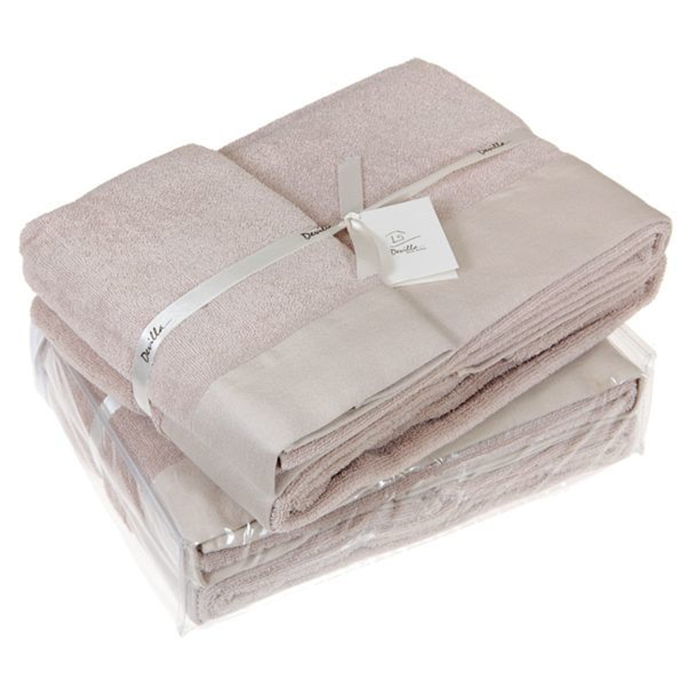 Набор полотенец 3 шт Devilla Senses бежевый