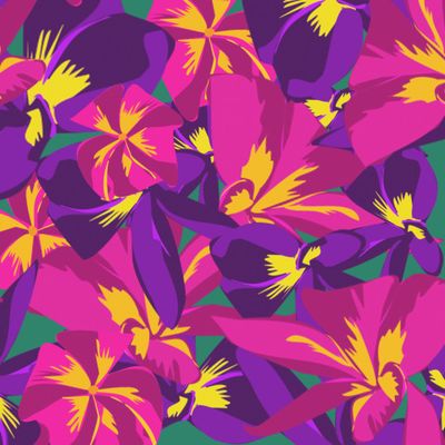 Яркие тропические цветы