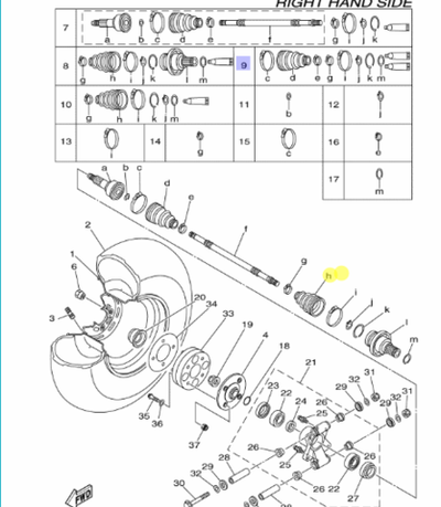 Пыльник шруса внешний 5UGF530X0100
