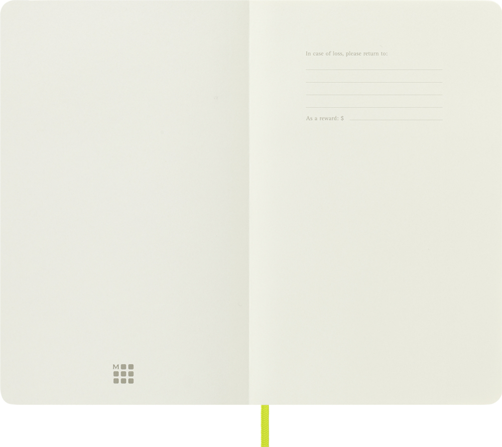 Блокнот Moleskine Classic Soft QP618C2 Large 130х210мм 240стр. нелинованный мягкая обложка лайм