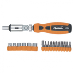 ОТВЕРТКА РЕВЕРСИВНАЯ SPARTA С ШАРНИРОМ БИТЫ И ТОРЦЕВЫЕ ГОЛОВКИ 15ПРЕД 115545